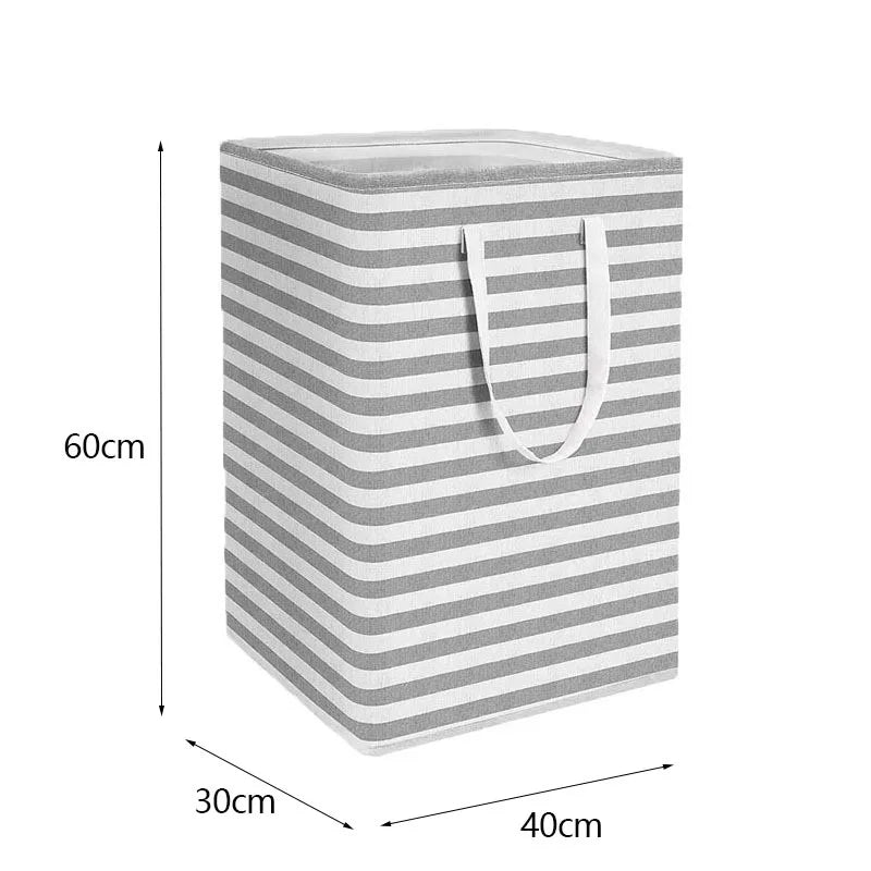 Panier à linge 75L grande capacité – Bac à linge 40 x 30 x 60 cm avec poignées